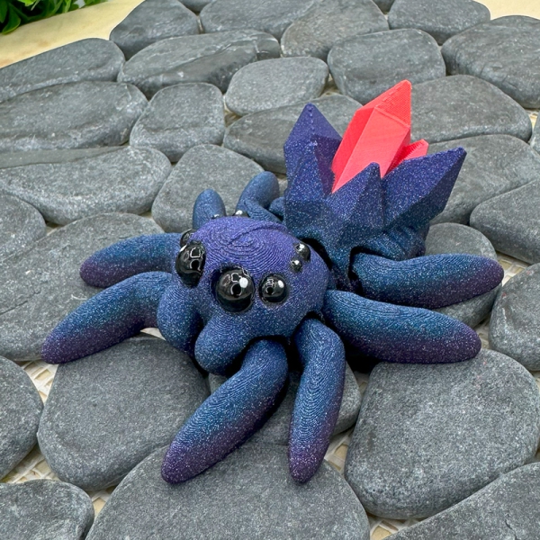 Kristallspinne – Rubin